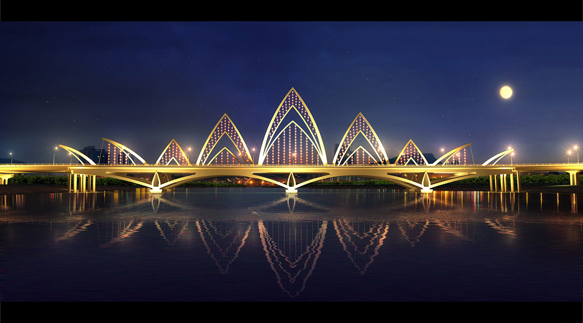 九龍(long)江(jiang)北港主(zhu)橋